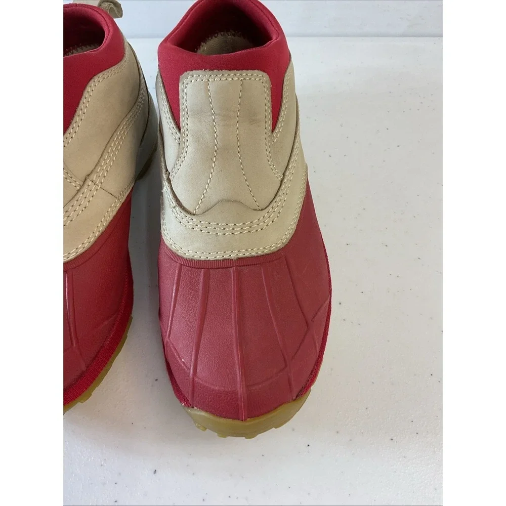 LL Bean Boots Storm Chaser‎ Slip On Boots Women's Size 9.5 Waterproof Shoes red